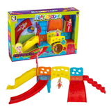 Boneca Brinquedo C/ Playground Balanço Escorregador Infantil