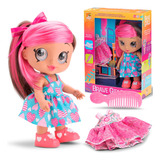 Boneca Cabelo Rosa Julie Brave Girls