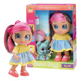 Boneca Coleção Pet Cachorrinho Brave Girls Kendall Bee Toys