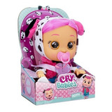 Boneca Cry Babies Dressy Dotty Multikids Br1872 Cabelo Rosa