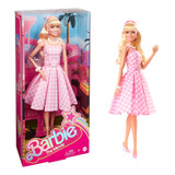 Boneca Filme Barbie Terno De Moda Rosa Acessórios Hpl76 + Nf