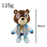 Boneca De Pelúcia Kanye Teddy Bear, 26 Cm, Cor 26 Cm