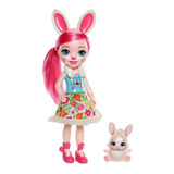 Boneca Enchantimals Bree Bunny E Twist De 30cm Cabelo Rosa