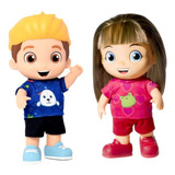 Boneca Gi Neto + Boneco Luccas Neto 14 Frases 27cm Original