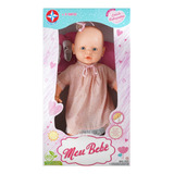 Boneca Meu Bebê Vestido Lilás 60 Cm Estrela