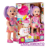 Boneca My Little Mixer Come Papinha Acessórios Xixi Caquinha