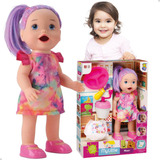 Boneca My Little Mixer Come Papinha Acessórios Xixi Caquinha
