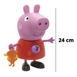 Boneca Peppa Pig Gira Bolinha -
