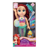 Boneca Princesa Disney Ariel Musical Com Som E Luz Multikids