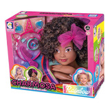 Boneca Rainbow Charmosa Busto Negra- Cotiplas