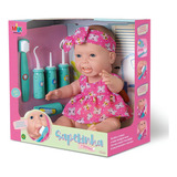 Boneca Sapekinha Vinil Primeiro Dentinho Com Acessórios Milk