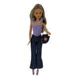 Boneca Susi Clássica Estrela Cropped Bolsa Articulada Antiga