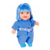 Bonecas Carinha De Anjo Tia Peruca Azul Cotiplás Raro