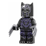 Boneco Blocos De Montar Pantera Negra Black Garra Marvel