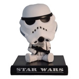 Boneco Bobble Head Do Stormtrooper Star Wars Supote Celular