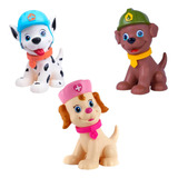 Boneco Cachorro 100% Vinil Patrulha Esquadrão Canina Pet