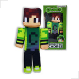 Boneco Cadres Youtuber Minecraft Skin Pelúcia 33cm