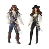 Boneco Capitão Jack Sparrow E Angélica