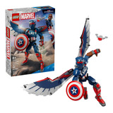 Boneco De Construção Lego Marvel New Captain America 76296