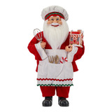 Boneco De Natal Papai Noel Gourmet 41cm 