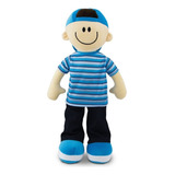Boneco De Pelúcia Plush 53cm Infantil Cor Azul