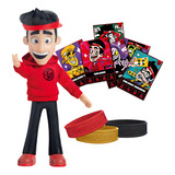 Boneco Enaldinho Youtuber Brinquedo 25cm Pulseiras Cartinhas