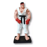 Estátua Guile Em Resina Realista 18cm Altura Street Fighter