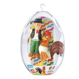 Boneco Fazendinha Zenon E Galo Bartolino Ovo De Páscoa Lider