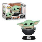 Boneco Funko Pop Star Wars: Mnd S9- Grogu W/prama