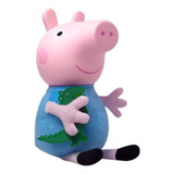 Boneco George Peppa Pig Pelúcia 32cm - Baby Brink Licenciado Cor Azul