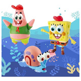 Boneco Grande Do Bob Esponja Calça Quadrada E Gary Caracol