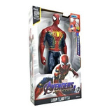 Boneco Homem Aranha Articulado Vingadores 30cm Luz Som