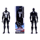 Boneco Homem Aranha Preto Marvel 30cm Hasbro Pronta