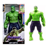 Boneco Hulk 30cm Avengers Heroes Articulado Super Huck