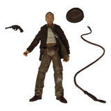 Boneco Indiana Jones 10cm Figura De Ação + 3 Acessórios 