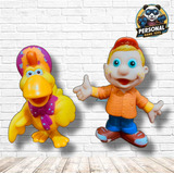 Boneco Júlio Turma Do Cocoricó 17cm + Galinha Lola 15cm