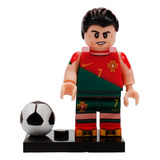 Boneco Lego Cristiano Ronaldo Camisa Do Portugal