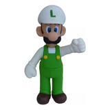 Boneco Luigi Branco Grande Super Mario Bros Nintendo 64 Kart