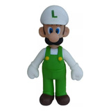 Boneco Luigi Branco Super Mario Bros