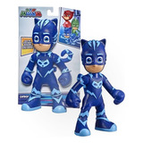 Boneco Mega Catboy Pj Masks Menino Gato Grande 25cm Herói