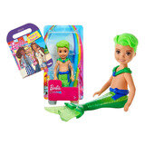 Boneco Menino Tritão Verde Barbie -