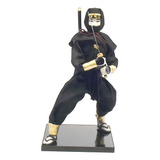Boneco Oriental Ninja Samurai Katana Espada Shuriken Kunai