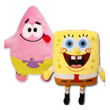 Boneco Pelúcia Bob Esponja Com Patrick Oficial 30cm Original