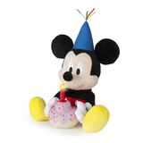 Boneco Pelucia Happy Birthday Mickey Com Som - Multikids Cor Estampado