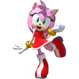 Boneco Pelúcia Sonic Amy Rose 35