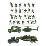 Boneco Soldado Plastico Guerra Exercito Militar 210pcs