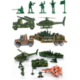 Boneco Soldado Plastico Tanque Guerra Veiculo Exército Avião