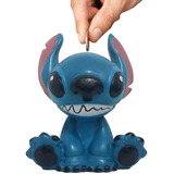 Boneco Stitch Em Resina Artesanal Cofre Decorativo 18cm