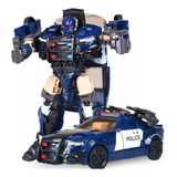 Boneco Transformers Barricade  Carro Polícia