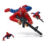 Boneco Vingadores Homem Aranha Soldado Som Luz Spiderman 30c